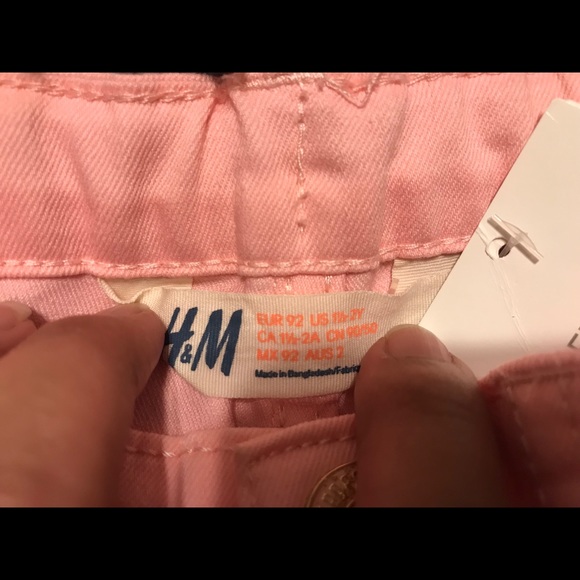 NWT H & M NEON PINK SKINNY JEANS - Picture 5 of 5